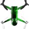 MightySkins Skin Compatible with Parrot Bebop 2 - Green Flames   Protective, Durable, and Unique Vinyl Decal wrap Cover   Easy to Apply, Remove, and Change Styles   Made in The USA