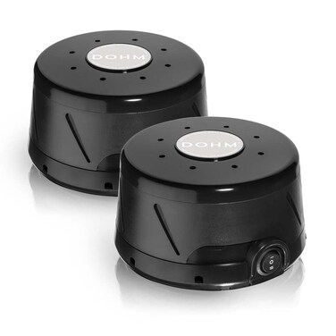 Yogasleep Dohm Classic 2-Pack Black   The Original White Noise Machine   Soothing Natural Sound from a Real Fan   Noise Cancelling   Sleep Therapy, Office Privacy, Travel
