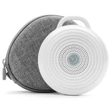 Yogasleep Rohm Portable White Noise Sound Machine + Travel Case in Grey, Sleep Therapy, Crush-Resistant Travel Case, for Adults, Kids &amp; Baby, Noise Blocking &amp; Office Privacy, Registry Gift