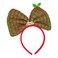 Christmas Big Red Green Bow Headbands Snow White Bowknot Headband Large Sia Bow Hair Band, Xmas Hair Bow Headdress Huge Bow Hair Hoops For Women Princess Giant Bowknot Head Bopper Headpieces Headwear