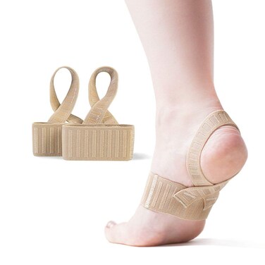 Tuli's X Brace, Arch Support Brace and Compression for Sever's Disease, Plantar Fasciitis, Heel Pain, Flat Feet, Fallen Arches, and Over-Pronation, 1 Pair, Youth