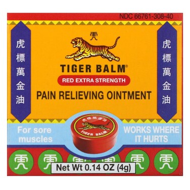 TIGER BALM EXTRA STRENGTH,RED, 4 GM