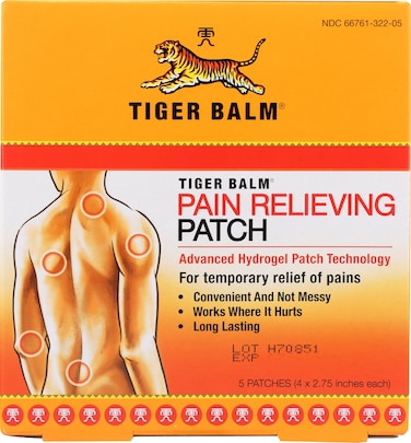 Tiger Balm, Patch Relief Pain, 5 Count