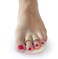 Steins Douple Loop Toe Splint, Toe Seperator and Toe Straightener for Crooked Toes, Hammer Toes, and Claw Toes, Toe Spacers to Relieve Foot Pain, Pressure and Discomfort, Left, Beige