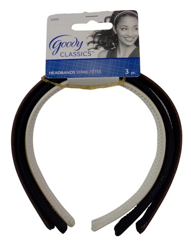 Goody Classics Wide Headbands (Cream/Black/Brown)