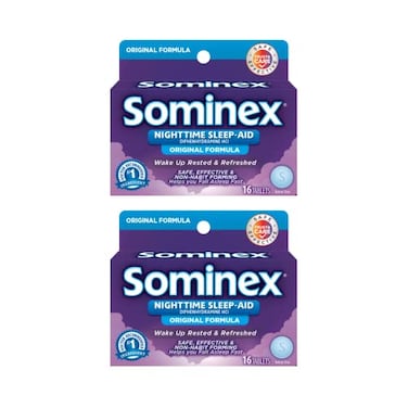 Sominex Original Formula Tablets 16 Tablets (Pack of 2)