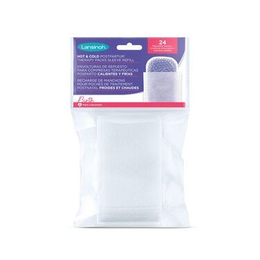 Lansinoh Hot &amp; Cold Postpartum Therapy Packs Disposable Sleeve Refill, 24 Count