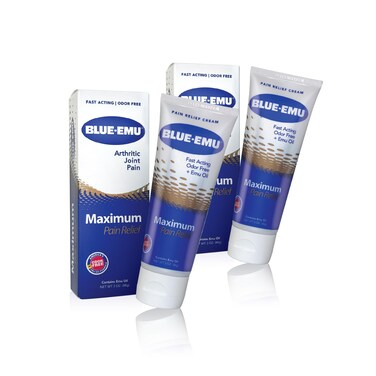 Blue Emu Arthritis Maximum Pain Relief Topical Cream for Muscles, Joints and Strains w/Emu Oil, 3oz,2 Pack