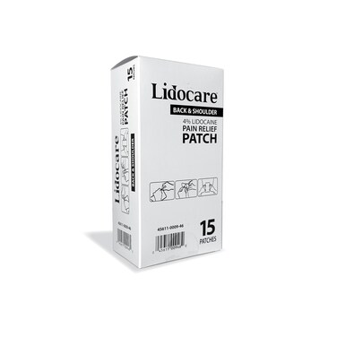 Lidocare Back and Shoulder 4% Lidocaine Pain Relief Patch 15 Count