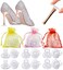 6 Pairs Heel Protectors for Grass - 3 Sizes High Heel Protectors, Clear Heel Stoppers for Grass Heel Stoppers for Walking on Grass and Uneven Floor