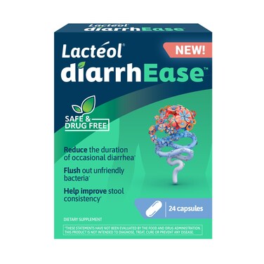 diarrhEase- a Safe, Drug Free and clinically Tested postbiotic Strain That Helps soothes Occasional Digestive Upset and Shortens The Duration of Occasional Diarrhea, 24 Count