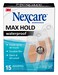 Nexcare Max Hold Waterproof Bandages, Stays On for 48 Hours, Flexible Bandages for Fingers, Knees and Heels - 15 Pack Clear Waterproof Bandages