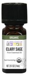 Aura Cacia 100% Pure Clary Sage Essential Oil   Certified Organic, GC/MS Tested for Purity   7.4 ml (0.25 fl. oz.)   Salvia sclarea