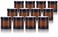 1 oz / 30 ml Amber Thick Wall Glass Straight Sided Jar with Black Smooth Lined Lids (12 Pack)