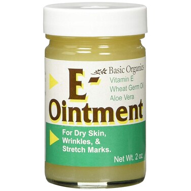 Basic Brands - Vitamin E Ointment - 2 oz - Moisture Enhancing - Can Help Reduce Appearance of Scars, Stretch Marks, Fine Lines &amp; Wrinkles - 4-Pack