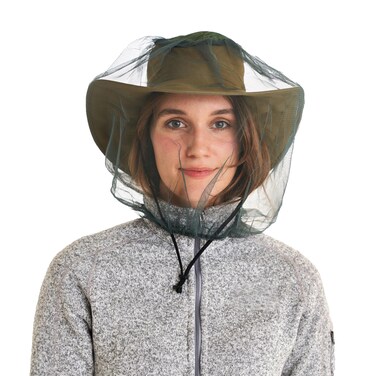 Coghlan's Mosquito Head Net: Ultra-Fine Mesh Netting Protection for Face and Neck Against Bugs Gnats Flies Insects, for Outdoor Camping, Hiking &amp; Fishing