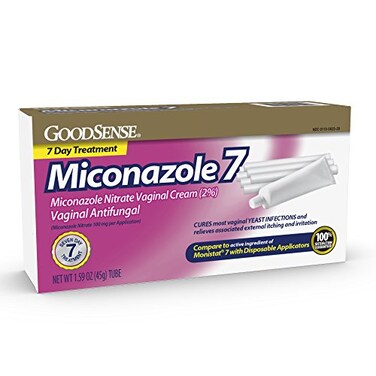 GoodSense Miconazole 7, Miconazole Nitrate Vaginal Cream (2%), Vaginal Antifungal, 7-Day Treatment