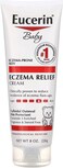 Eucerin Baby Eczema Relief Body Cream, Fragrance Free Baby Eczema Cream with Colloidal Oatmeal, Ceramide-3 and Licorice Root Extract, 8 Oz Tube