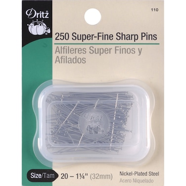 Dritz 110 Sharps Pins, 1-1/4-Inch (250-Count)