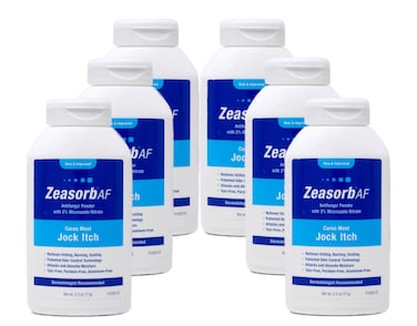 Zeasorb Antifungal Treatment Powder, Jock Itch - 2.5 oz, Pack of 6