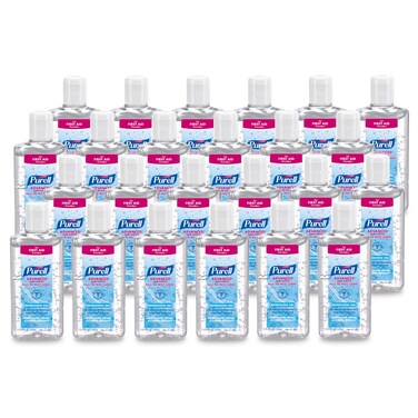 PURELL Advanced Hand Sanitizer Refreshing Gel for First Aid Providers, 4 fl oz Flip-Cap Bottle (Pack of 24) - 9651-24