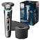 Philips Norelco Shaver Series 9000, Wet and Dry Electric Shaver, with Lift &amp; Cut Shaving System and SenseIQ Technology, Pop-up Trimmer, Cleaning Pod and Travel Case, Chrome Silver, Model S9985/84