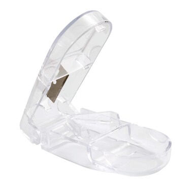 Apex Pill Splitter with Double Beveled Cutting Blade Pill Cutter for Small Pills Large Pills and Tablets Cut Pills in Half Easily, 1 Count