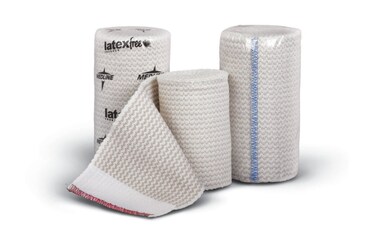 Medline Non-Sterile Matrix Elastic Bandages with Self-Closure, Stretched, 4" x 10 yd. (10.2 cm x 9.1 m), Ideal for Wound Care, Pack of 20