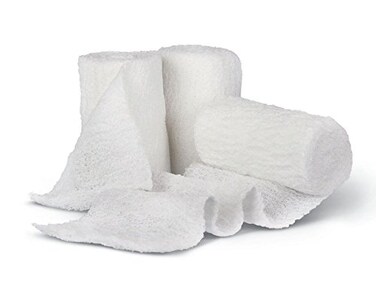 Medline Bulkee Lite Non-Sterile Conforming Bandage, 4" x 4.1 yds., Ideal for Wound Care