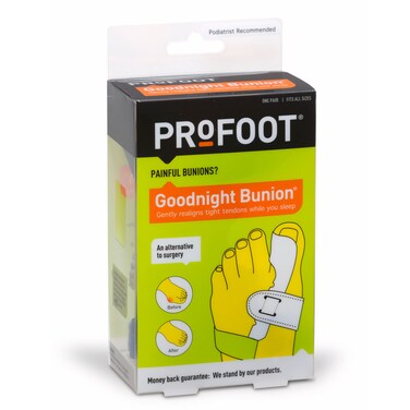 PROFOOT Goodnight Bunion Corrector for Women &amp; Men, Adjustable Big Toe Straightener, Helps Realign Tendons &amp; Muscles While Sleeping, 1 Pair