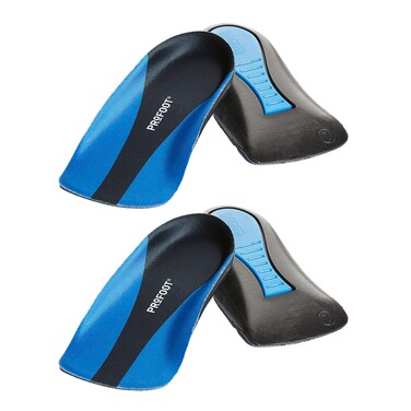 PROFOOT Orthotic Insoles for Plantar Fasciitis &amp; Heel Pain, Men's 8-13, 2 Pair, Gel Heel Shock Absorbing Insoles to Help Reduce Pain &amp; Stress, Foot Care Arch Support Inserts for Shoes