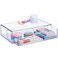 STORi Audrey Stackable Clear Bin Plastic Organizer Drawer   Organize Eyeshadow Palettes, Cosmetics, and Beauty Supplies on a Vanity   Made in USA