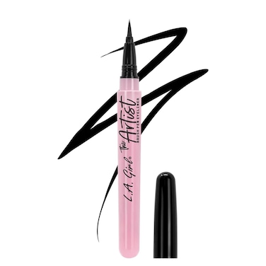 L.A. Girl The Artist Brush Pen Eyeliner, Inky Black GLE740