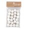 Lia Griffith Cotton Spun Paper Balls, White, 20mm, 24 Count
