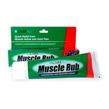 CareAll Muscle Rub Non-Greasy Cream 3.0 oz. Ultra Strength. Relief from Minor Aches and Pains in Muscles and Joints. 10% Menthol &amp; 15% Methyl Salicylate
