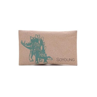 SoYoung Ice Pack - Reusable Soft Ice Pack for Lunch Boxes, Lunch Bags &amp; Coolers, Aesthetic Design, Long Lasting, Lightweight, Condensation Free - Green Stegosaurus