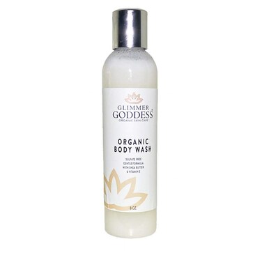 GLIMMER GODDESS Organic Moisturizing Sulfate-Free Body Wash, 8 oz
