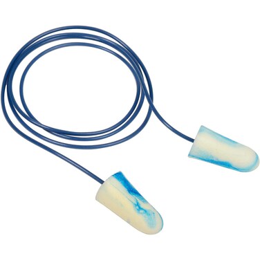 Ear Plugs, 33dB, Corded, Met Det, PK100