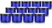 6 oz Cobalt Blue PET Plastic Jar with Black Smooth Lid (12 pack) Storage Containers