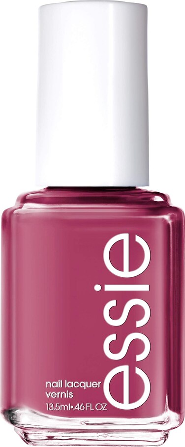 essie salon-quality nail polish, vegan, raspberry purple, Drive-In &amp; Dine, 0.46 fl oz