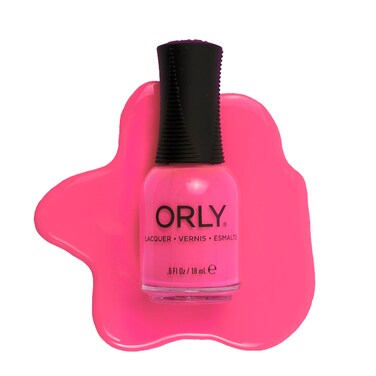 Orly Neon Nail Polish Colors for Summer   Bright Shades and a Confetti Topper for Summer Neon Nails   0.6fl oz (That's Hot, 0.6 fl oz)