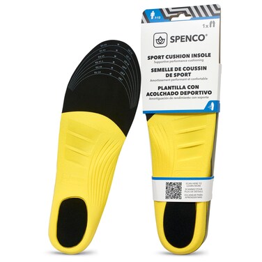 Spenco Sport Cushion Insole, Trim to Fit, Men's 7-13 / Women's 5-11