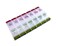 Jumbo Extra Large 8.75" x 4.25" Easy Snap Open Pill Organizer 7 Day 2 Times a Day Weekly Pill Box AM PM Pill Case, Pill Container Vitamin Case Twice a Day Morning Bedtime BPA Free 14 Compartment