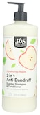 365 by Whole Foods Market, 2-in-1 Anti-Dandruff Shampoo &amp; Conditioner, Honeycrisp Apple Scent with Aloe, Coconut Oil &amp; Xylitol, 32 Fl Oz