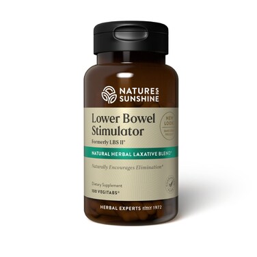 Nature's Sunshine Lower Bowel Stimulator - Helps Relieve Constipation - Cleanse &amp; Detox Your Colon with Natural Herbal Ingredients - 25 Servings - 100 Vegitabs