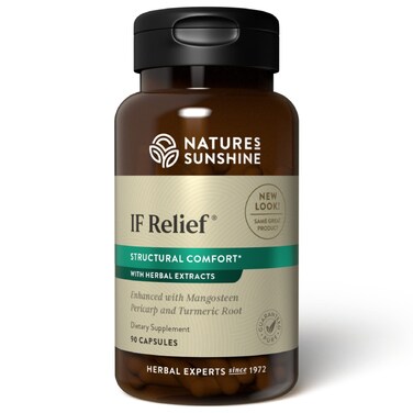 Nature's Sunshine IF Relief, 90 Capsules   Powerful Combination of Herbs That May Support The Body's Natural Process for Dealing with Muscle Pain Following Exercise