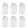 12PCS 100ml/3.4oz Clear Empty Plastic Pill Bottles Capsule Box with White Screw Cap Portable Solid Powder Case Pill Tablet Holder Storage Container for Liquid Medicine Chemical Dispense