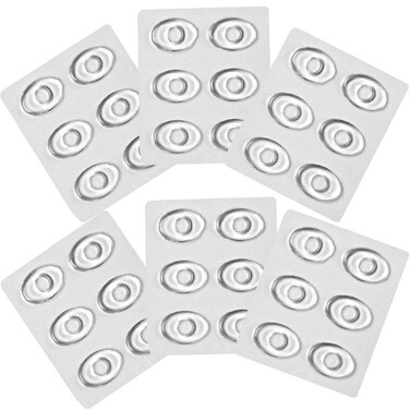 36PCS/6 Sheets Transparent Gel Oval Foot Corn Cushions Relief Rings Gel Pads Caps Self-Adhesive Anti-Friction Remover Shoes Stick Protector