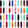 40 Pieces Healing Crystal Wands Hexagonal Handmade Amethyst Rose Quartz Chakra Reiki Points Faceted Prism Bars for Meditation Crystal Therapy, 1 Inch-1.4 inch