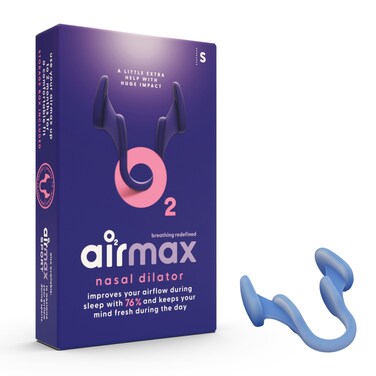 Airmax Nasal Dilators - Anti Snore Device - Small - 6-Month Relief - Cure for Snoring - Recommended by Physicians - Blue - One-Pack